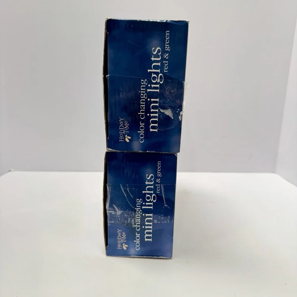 Color Changing Mini Christmas Lights Indoor/Outdoor 2 Box 150ct Red Green Tested